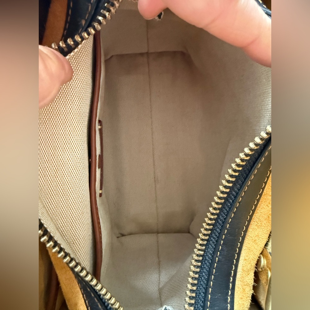 Coach Rogue 25 Black and Gold Satchel - Picture 5 of 13
